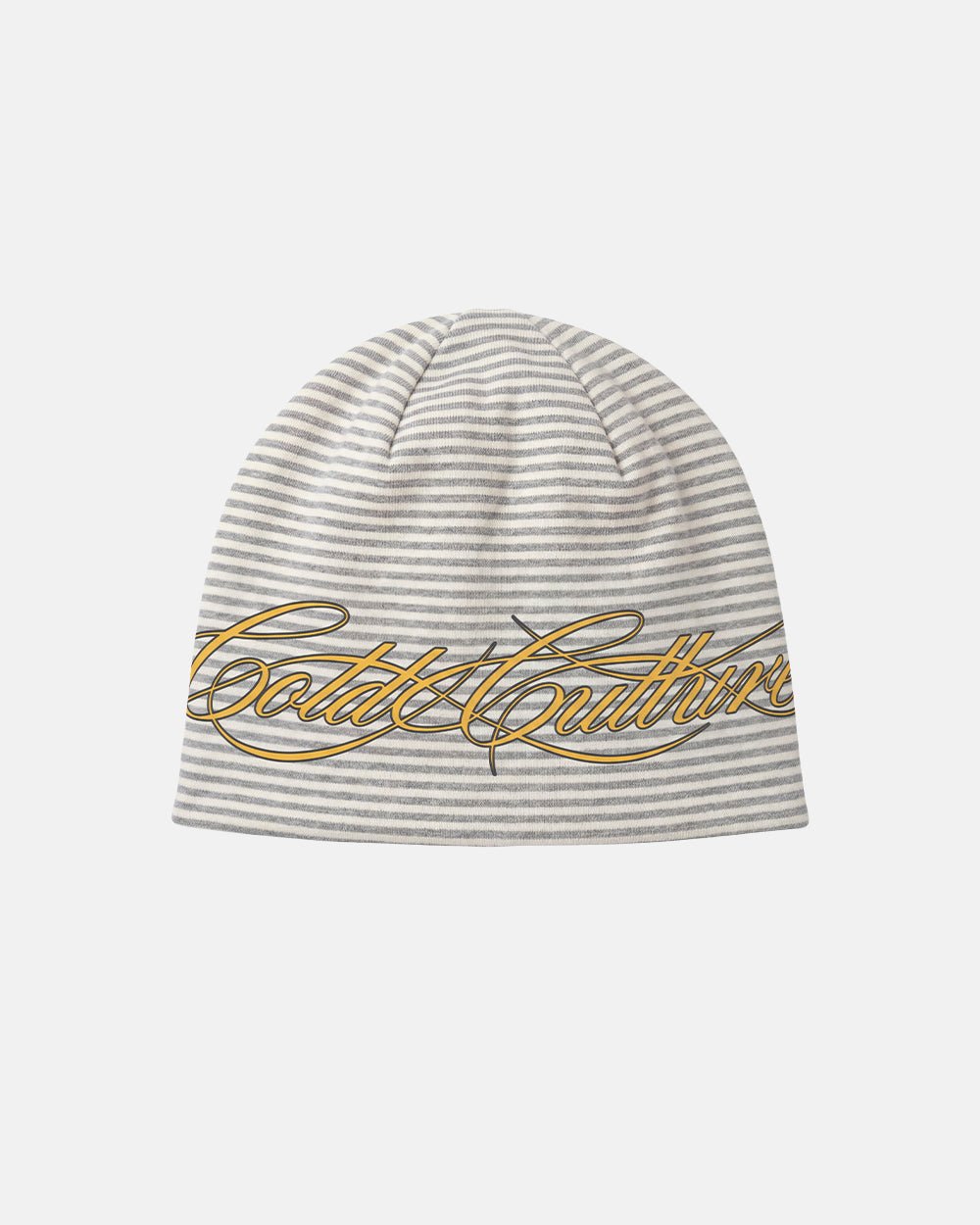 SCRIPTED STRIPES BEANIE WHITE - Cold Culture
