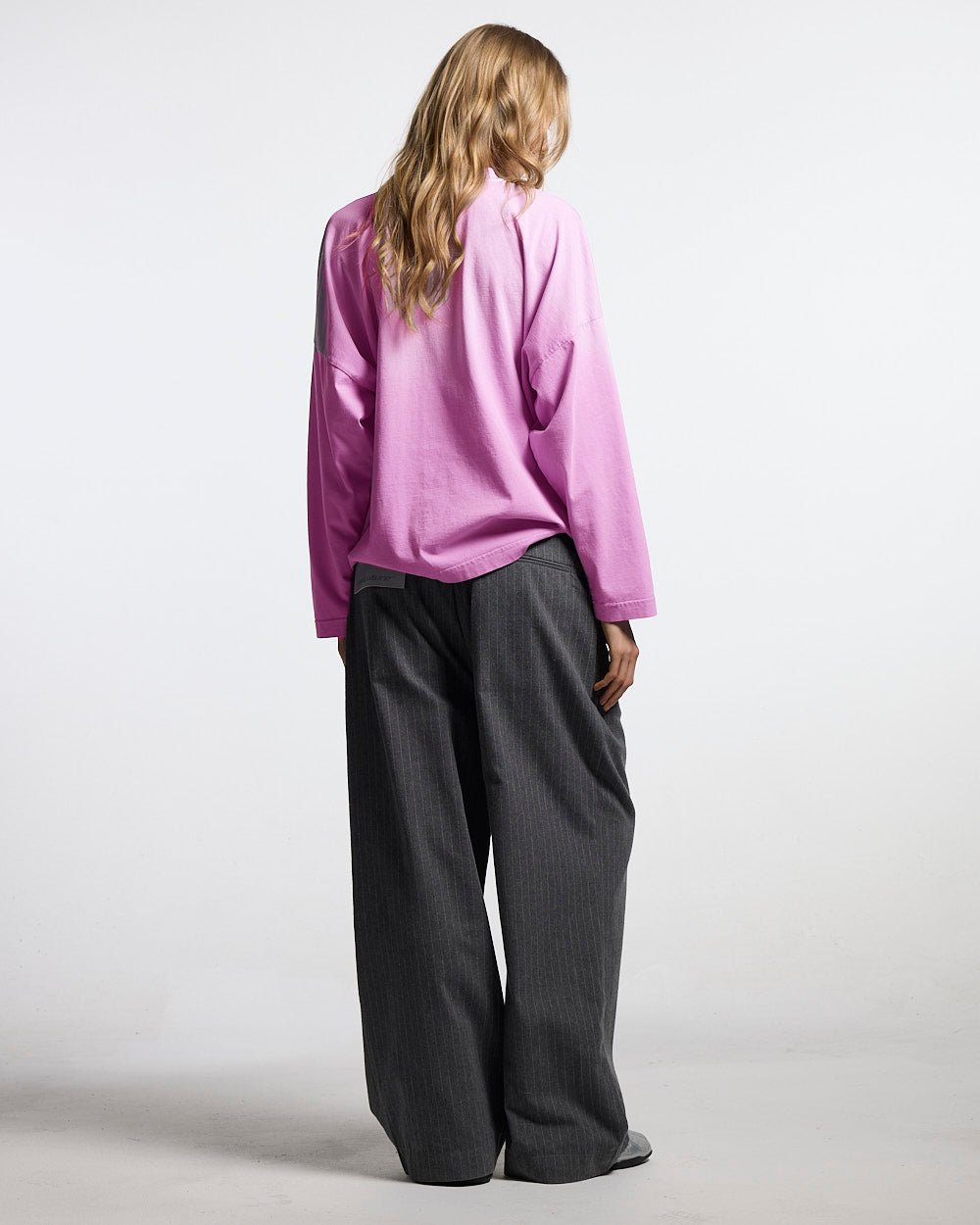 SEAM EFFECT LINE PANTS GREY - Cold Culture