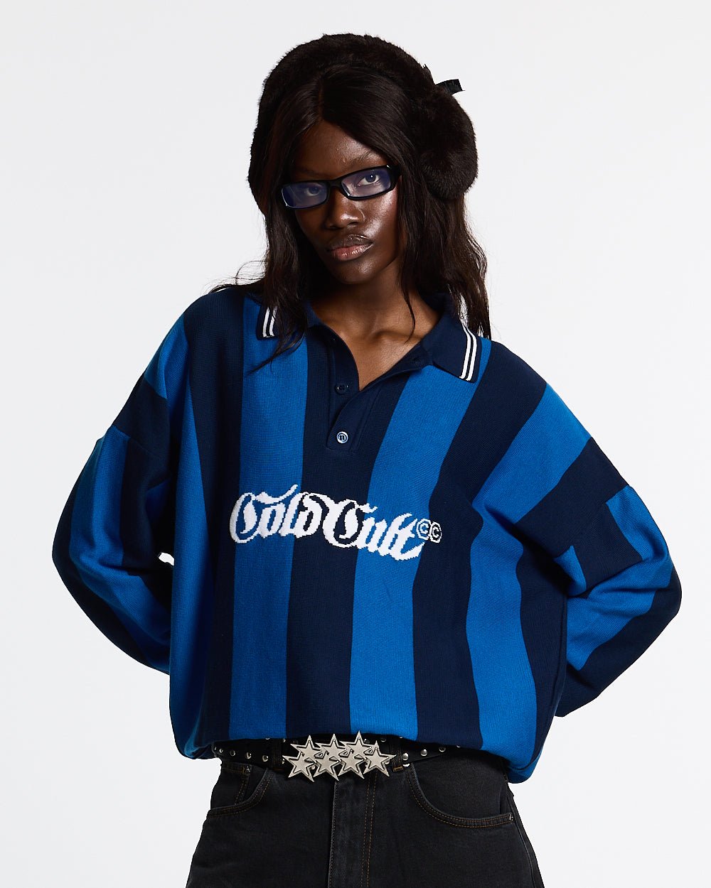 SEAWAVES KNIT BLUE STRIPES - COLD CULTURE