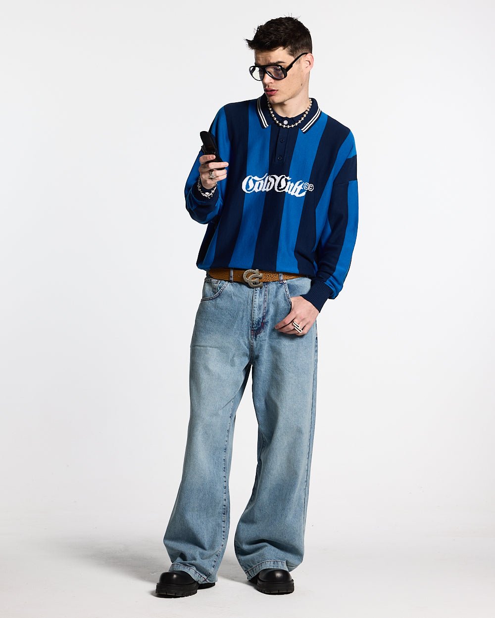 SEAWAVES KNIT BLUE STRIPES - COLD CULTURE