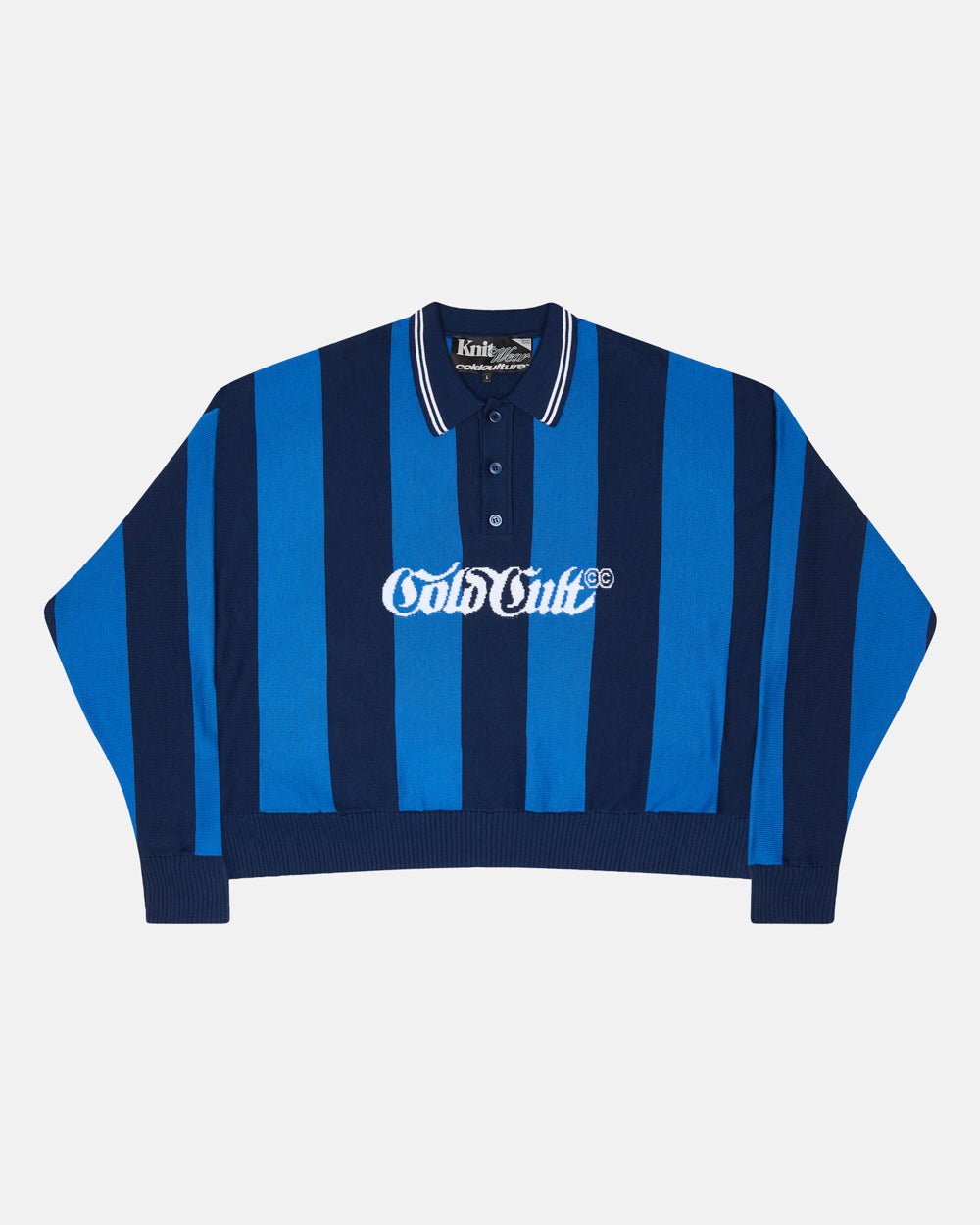 SEAWAVES KNIT BLUE STRIPES - COLD CULTURE