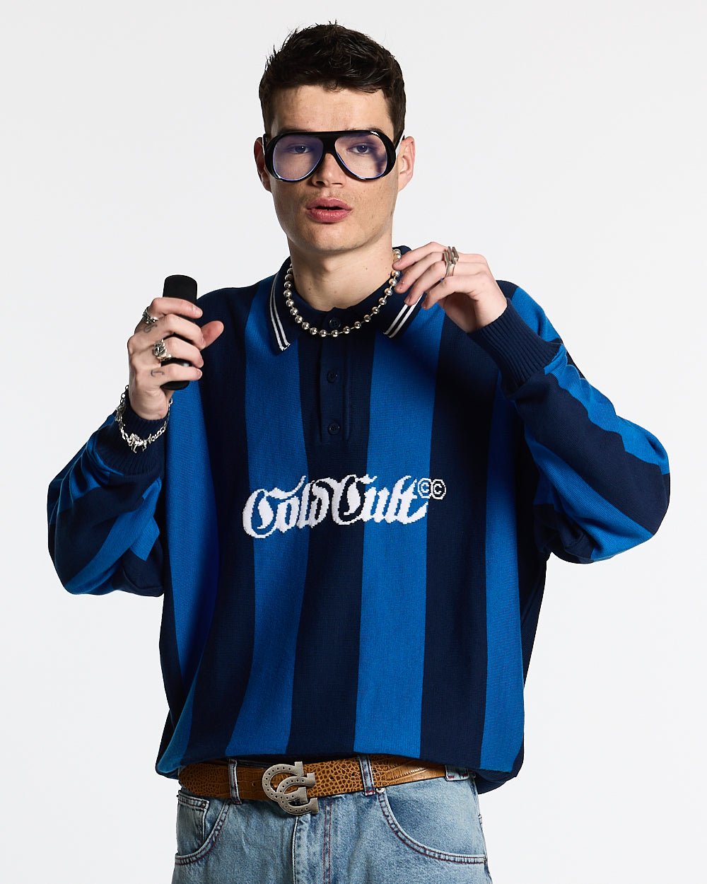 SEAWAVES KNIT BLUE STRIPES - COLD CULTURE
