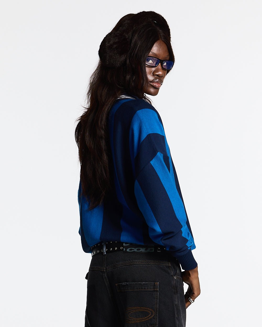 SEAWAVES KNIT BLUE STRIPES - COLD CULTURE