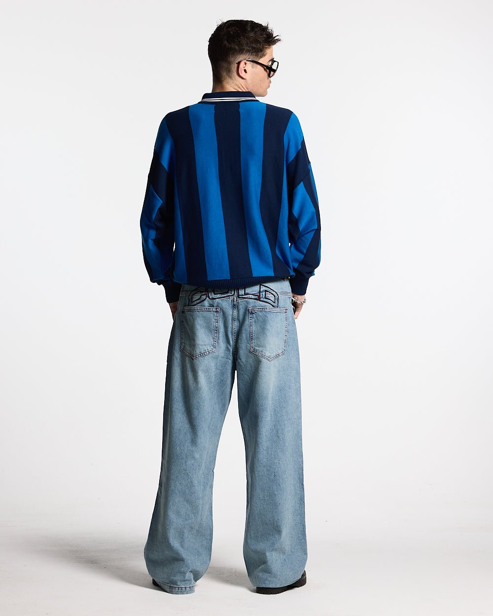 SEAWAVES KNIT BLUE STRIPES - COLD CULTURE