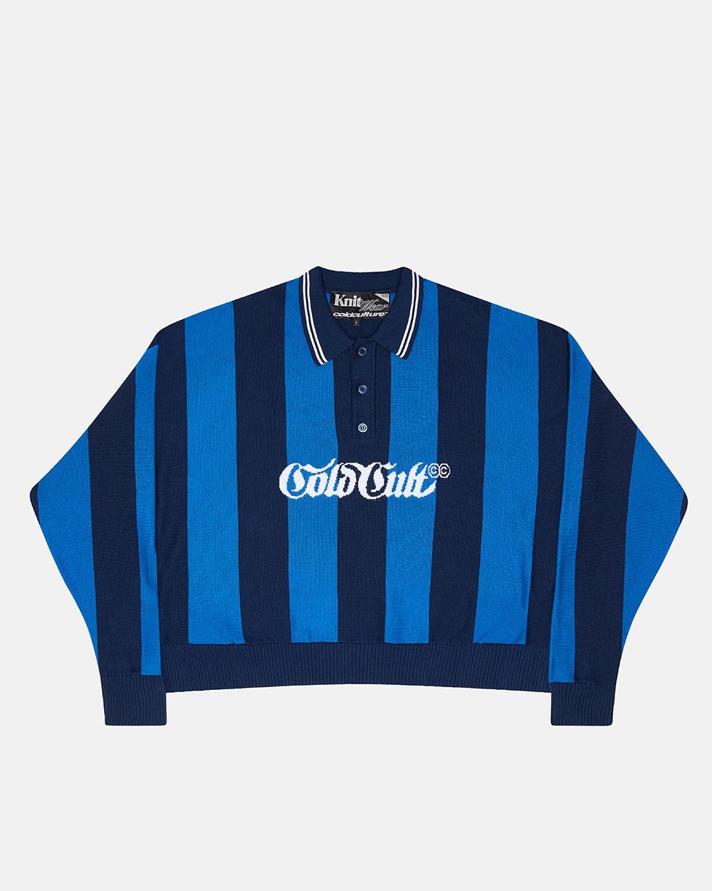 SEAWAVES KNIT BLUE STRIPES - COLD CULTURE
