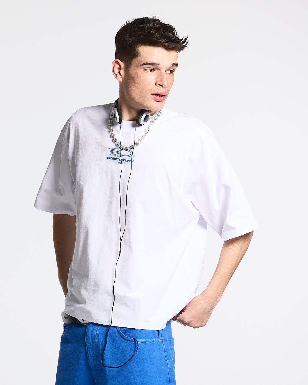 SHIMMER TEE WHITE - COLD CULTURE