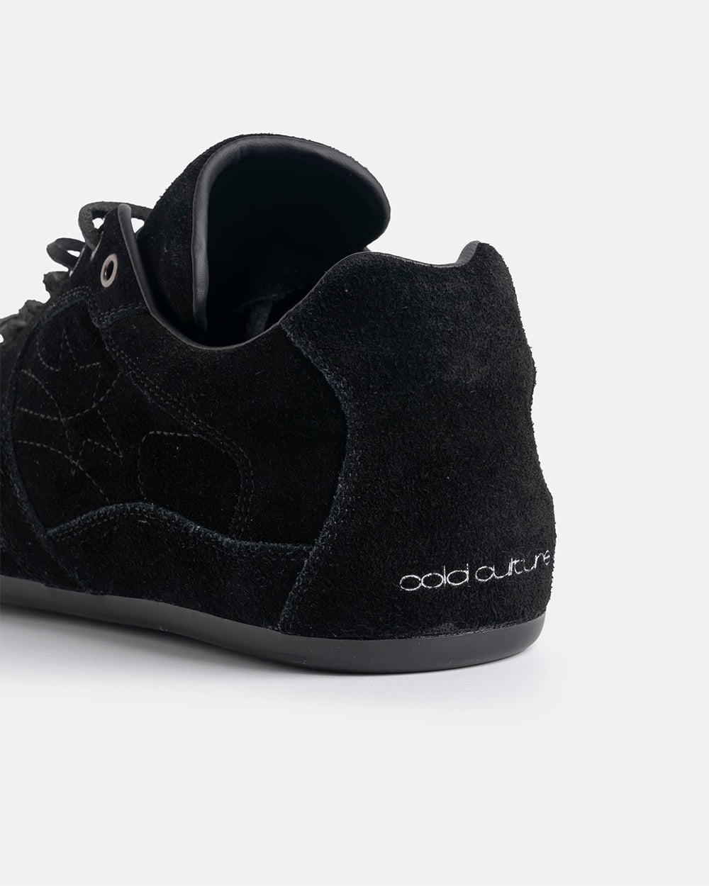 SILENT CODE SNEAKERS SUEDE BLACK - Cold Culture