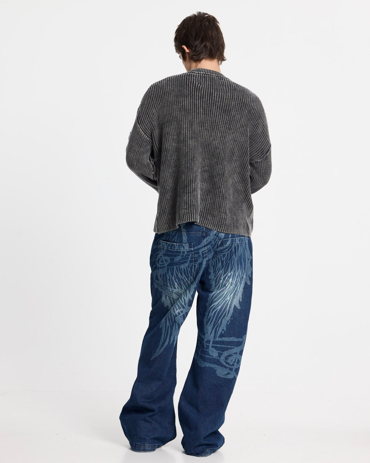 SILICONE DETAIL KNIT DARK BROWN - Cold Culture