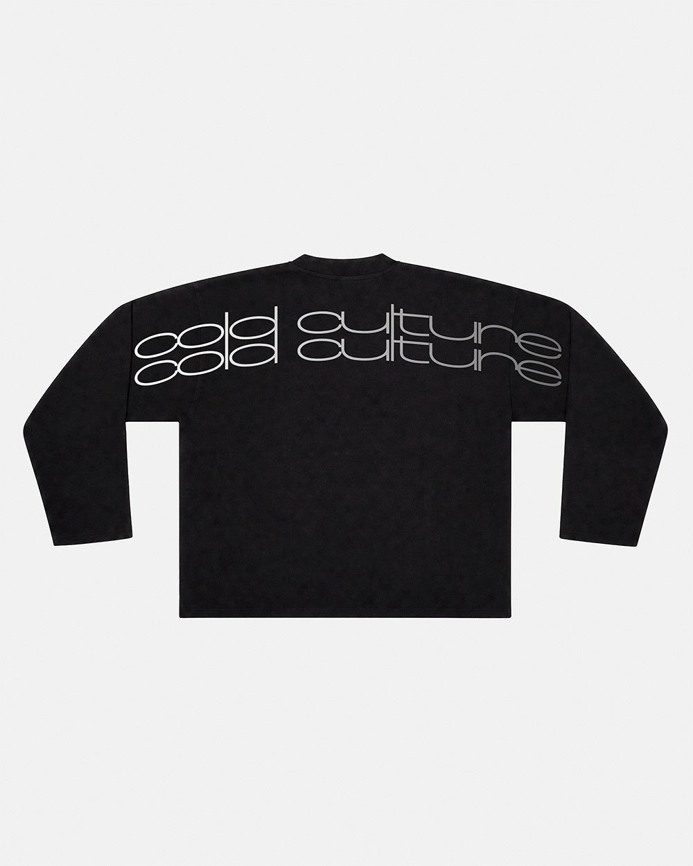 SKID CURVED LONGSLEEVE BLACK - Cold Culture
