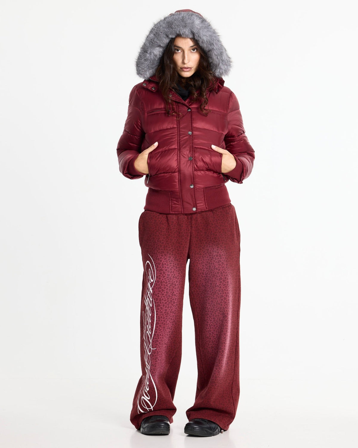 SLOPE PUFFER BURGUNDY - Cold Culture