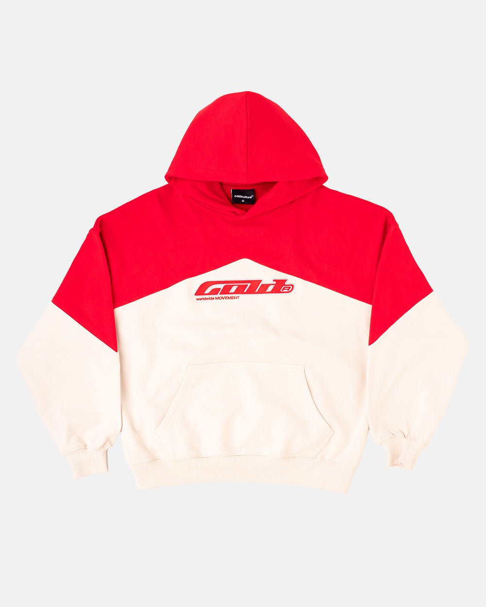 SMOKING HOODIE BEIGE/RED - COLD CULTURE