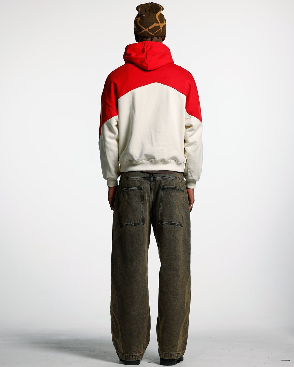 SMOKING HOODIE BEIGE/RED - COLD CULTURE