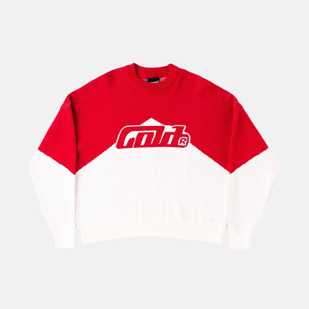 SMOKING KNIT RED/BEIGE - Cold Culture