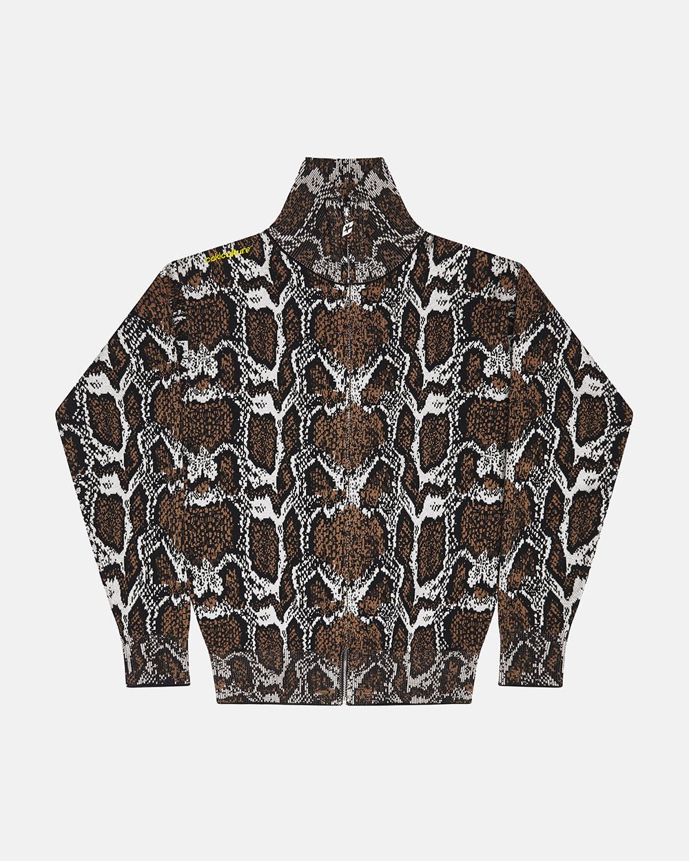 SNAKE ZIP KNIT BROWN - Cold Culture