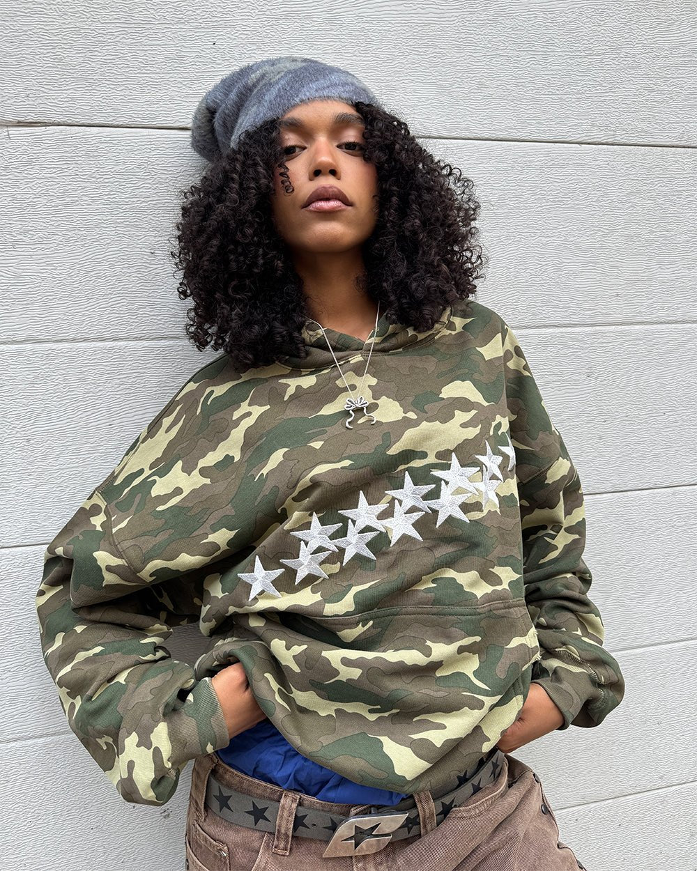 SOFT BEANIE DARK GREEN CAMO - COLD CULTURE