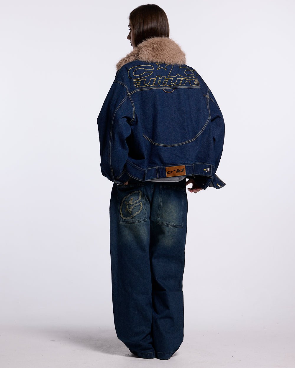 SOFT FUR DENIM JACKET RAW DENIM - COLD CULTURE