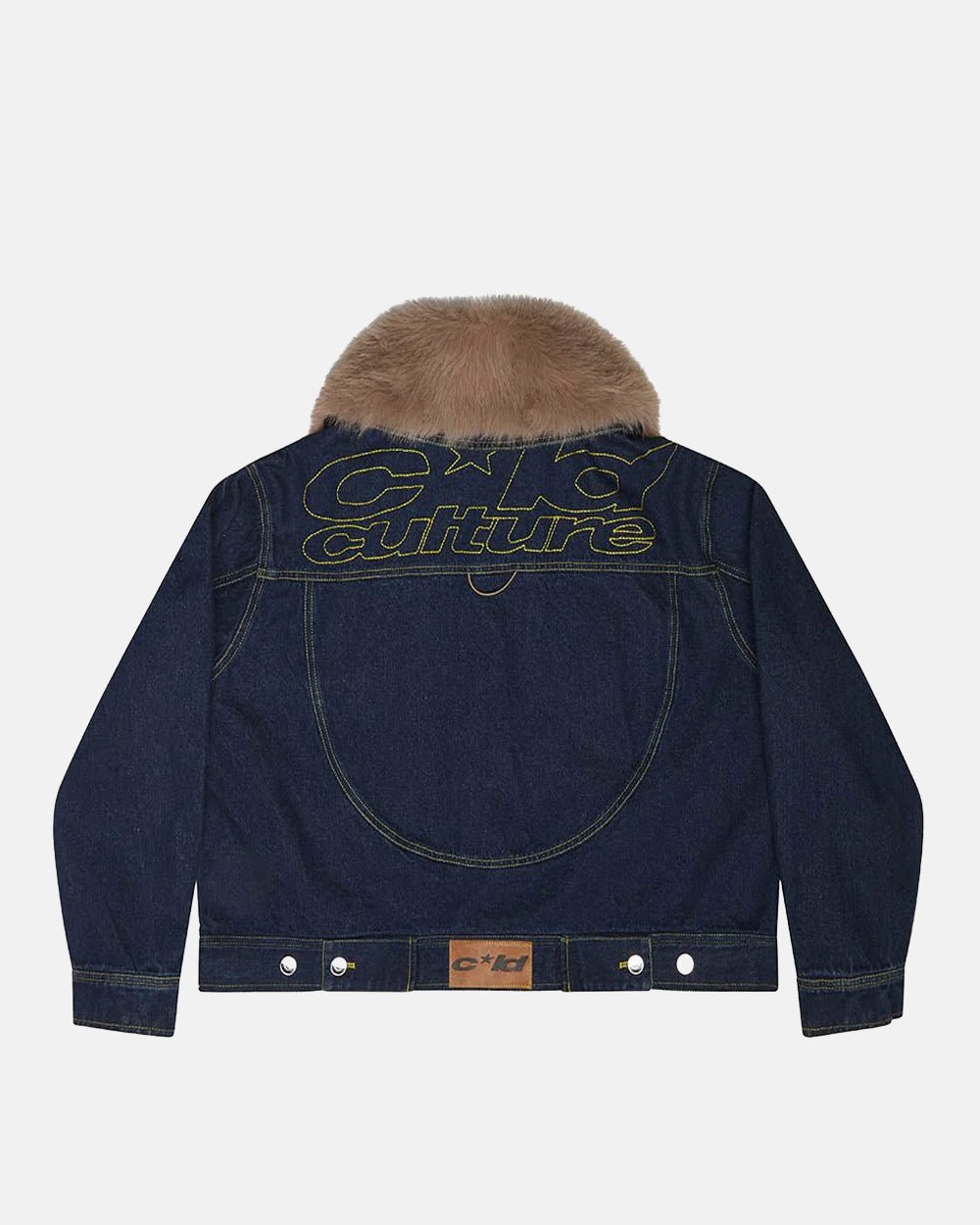 SOFT FUR DENIM JACKET RAW DENIM - Cold Culture