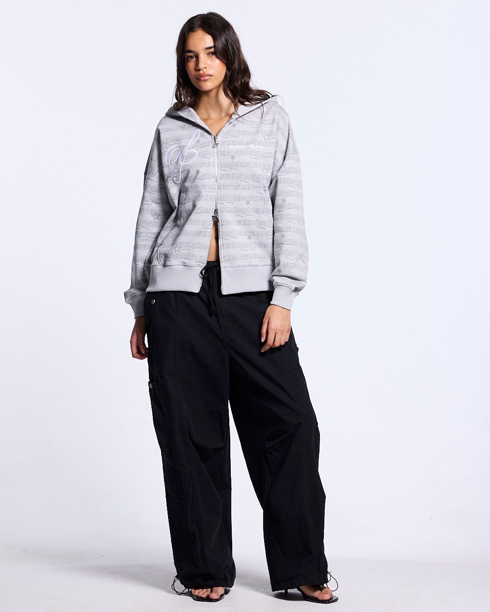 SOLID CARGO PANTS BLACK - Cold Culture #woman