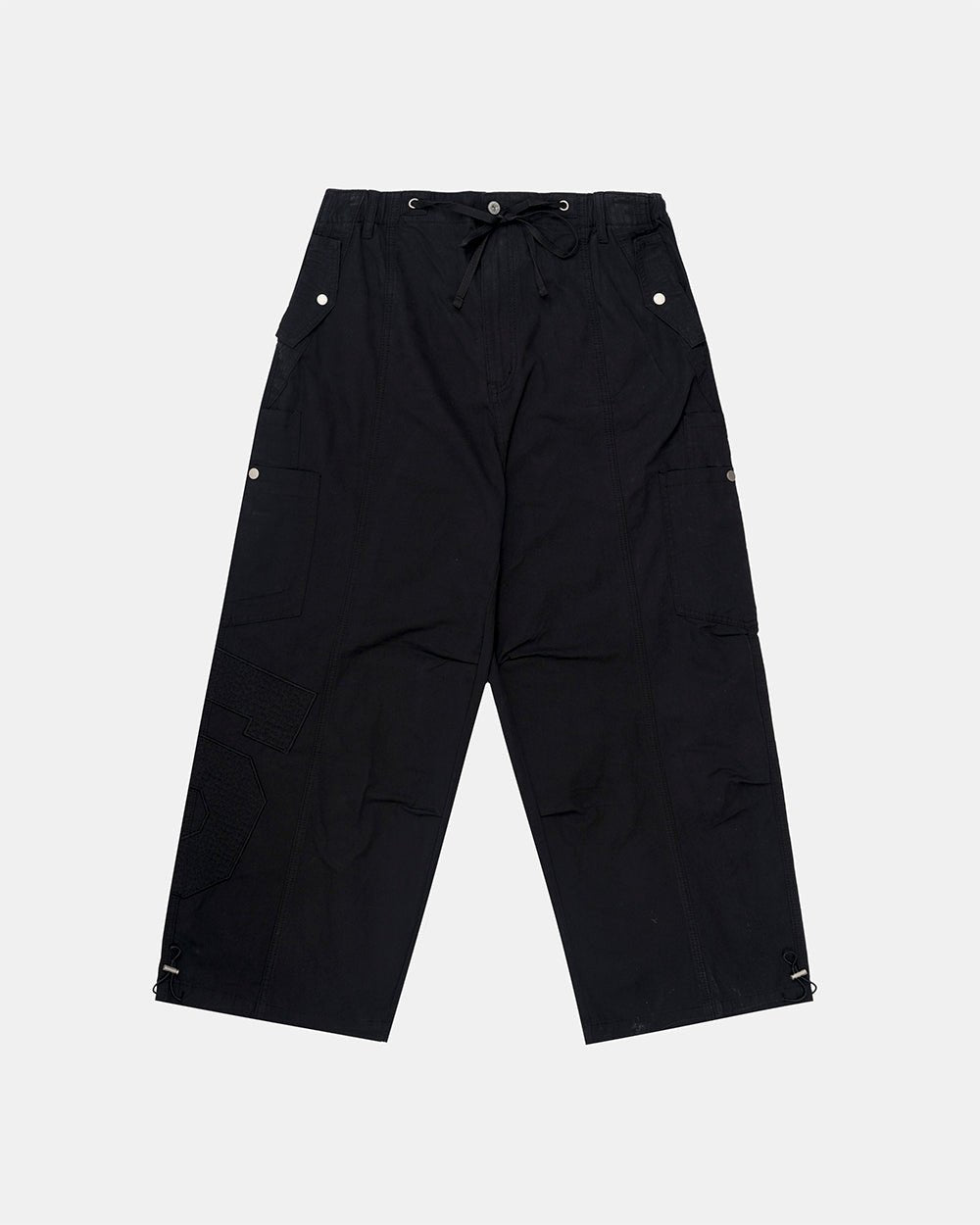 SOLID CARGO PANTS BLACK - Cold Culture