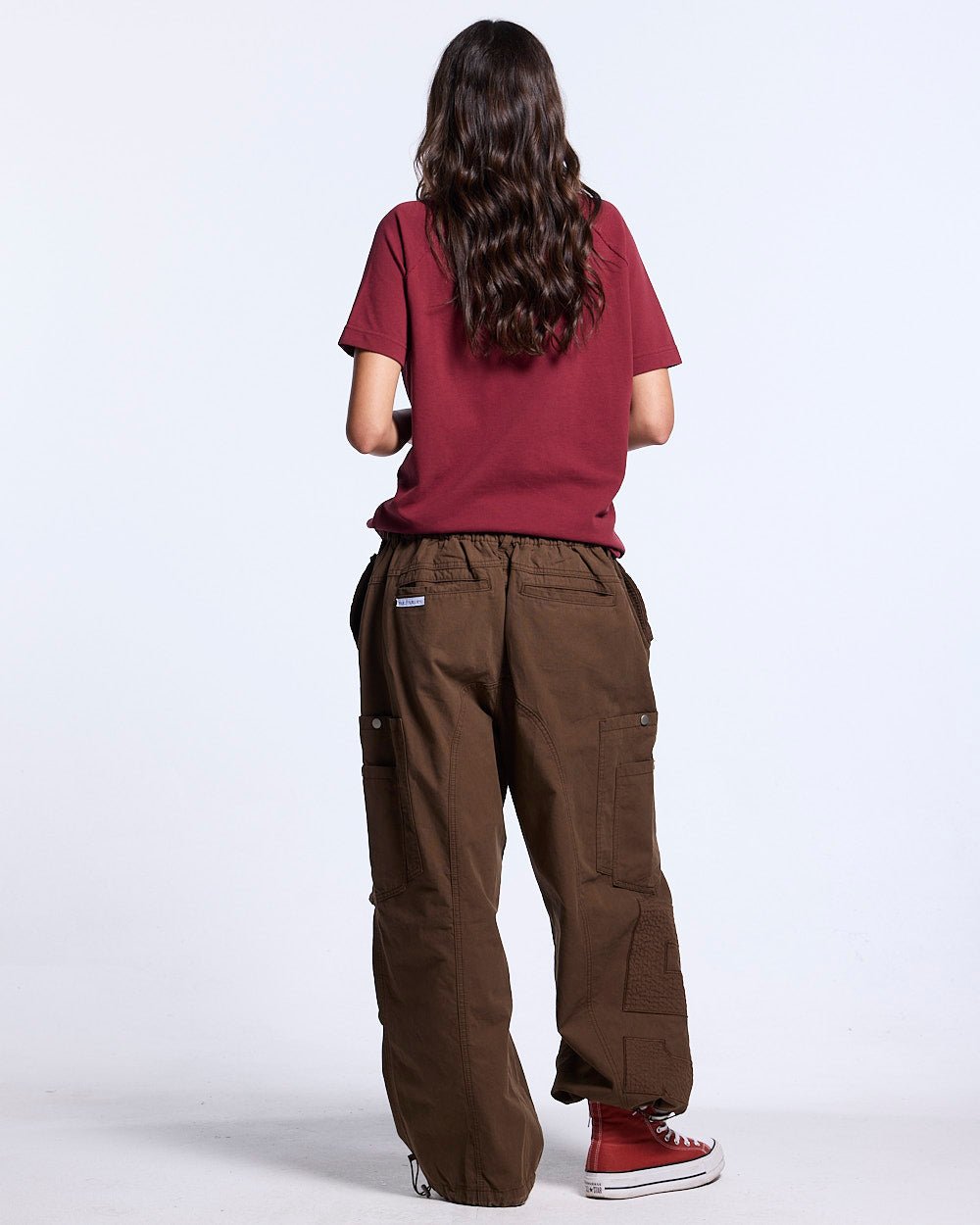 SOLID CARGO PANTS BROWN - Cold Culture