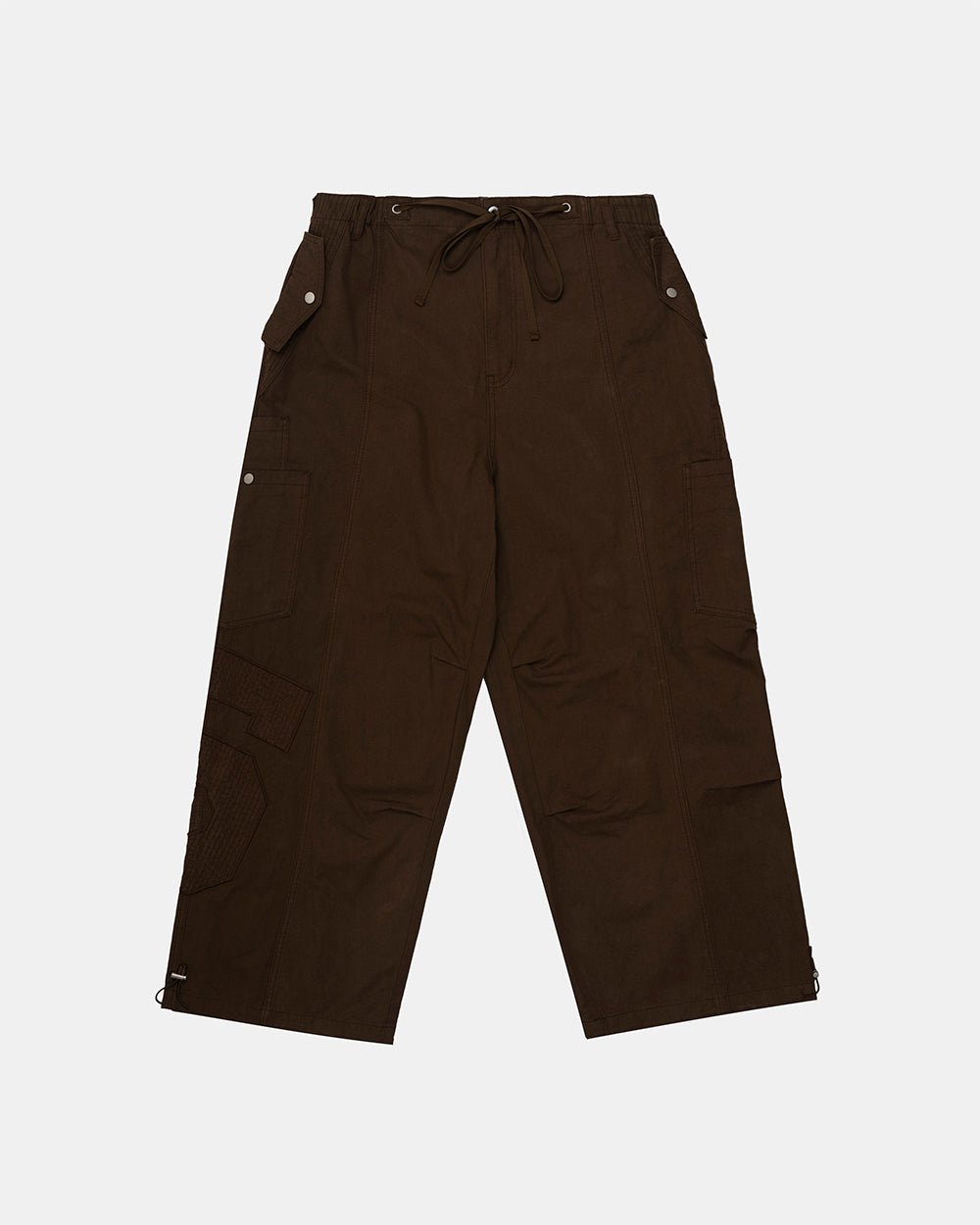 SOLID CARGO PANTS BROWN - Cold Culture
