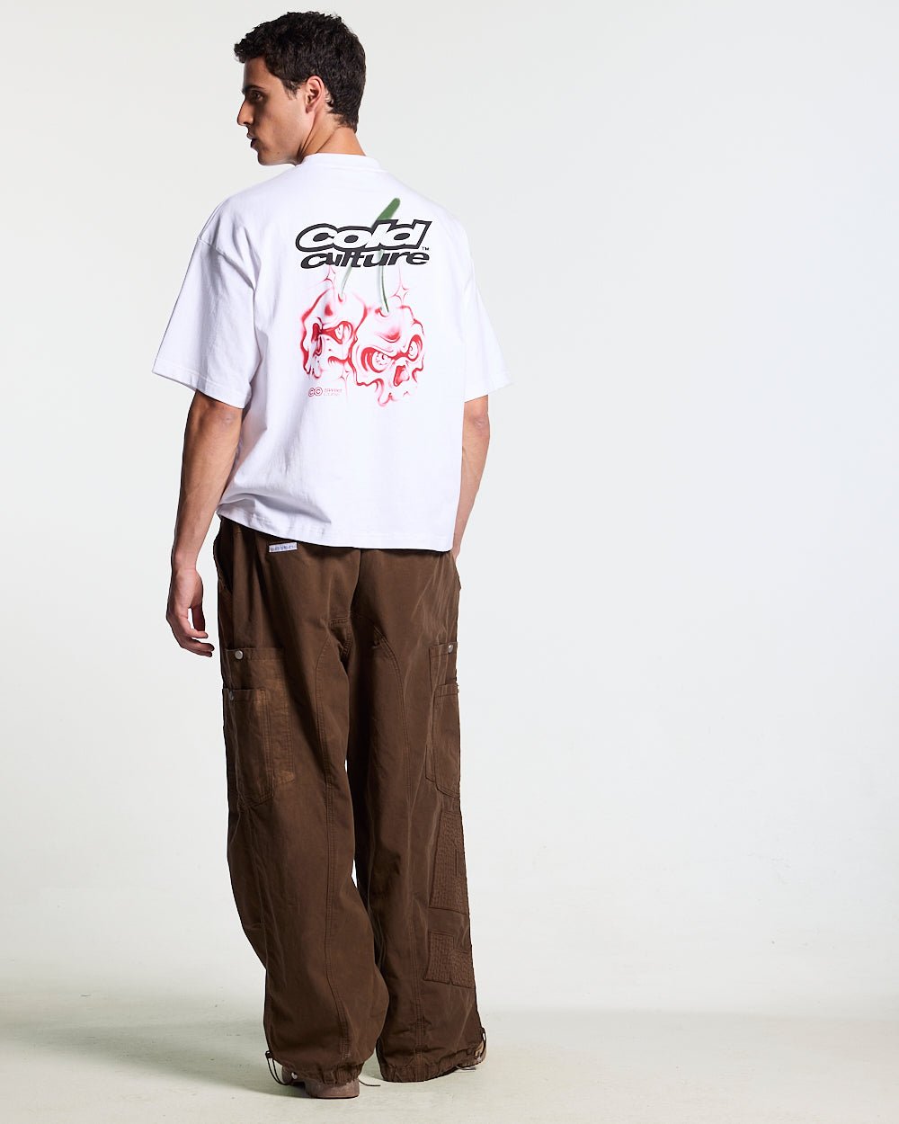 SOLID CARGO PANTS BROWN - Cold Culture