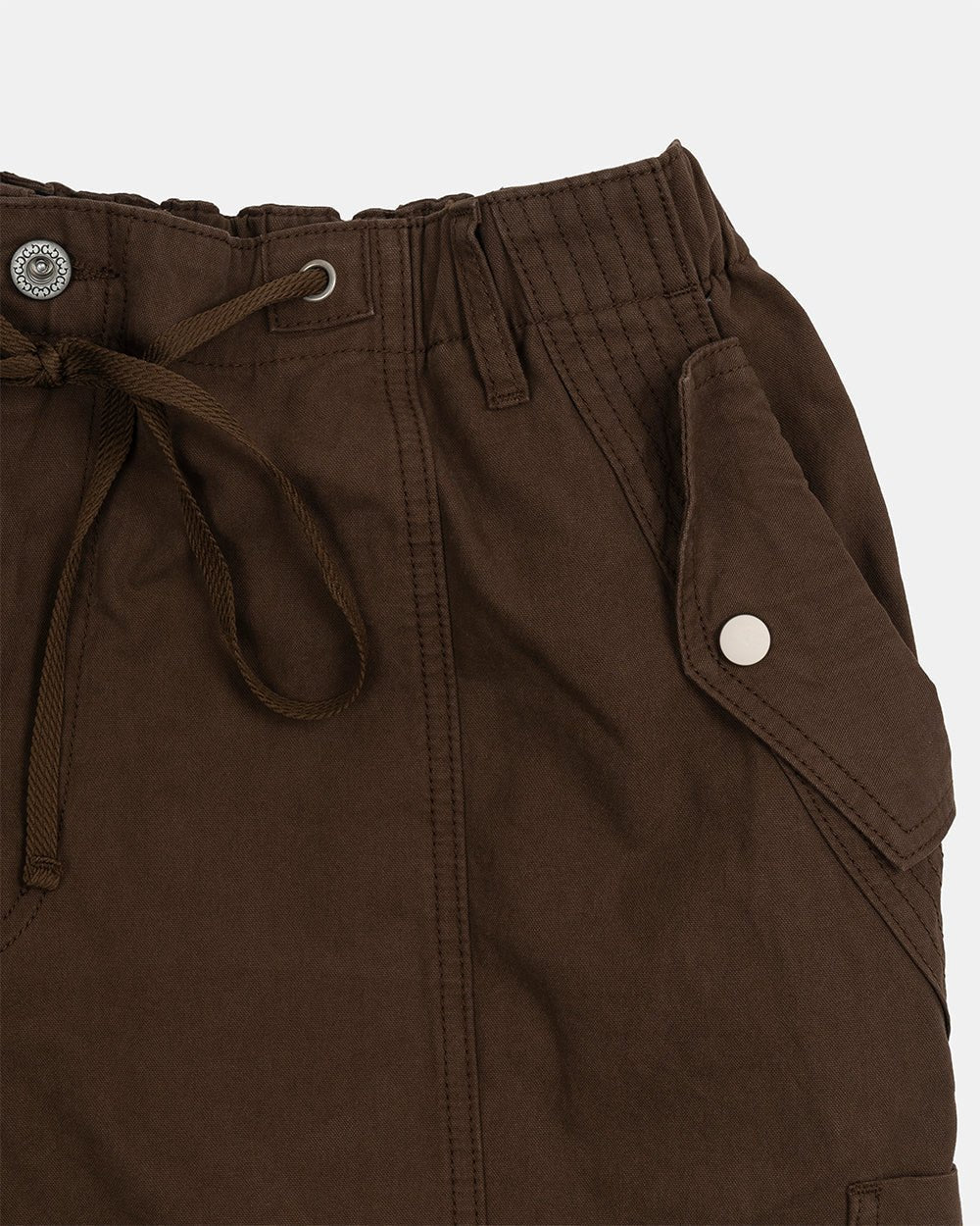 SOLID CARGO PANTS BROWN - Cold Culture