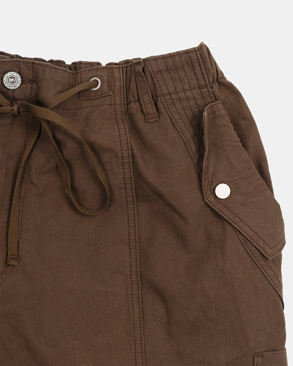 SOLID CARGO PANTS BROWN - Cold Culture
