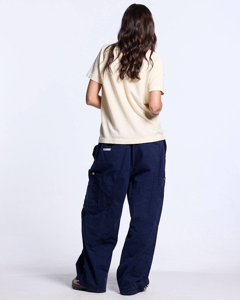 SOLID CARGO PANTS NAVY - Cold Culture