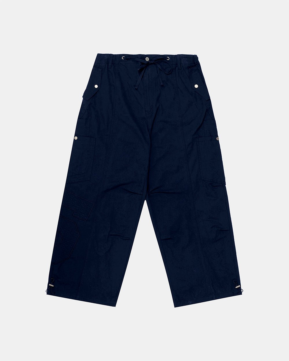 SOLID CARGO PANTS NAVY - Cold Culture