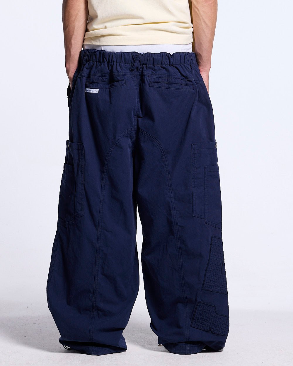 SOLID CARGO PANTS NAVY - Cold Culture