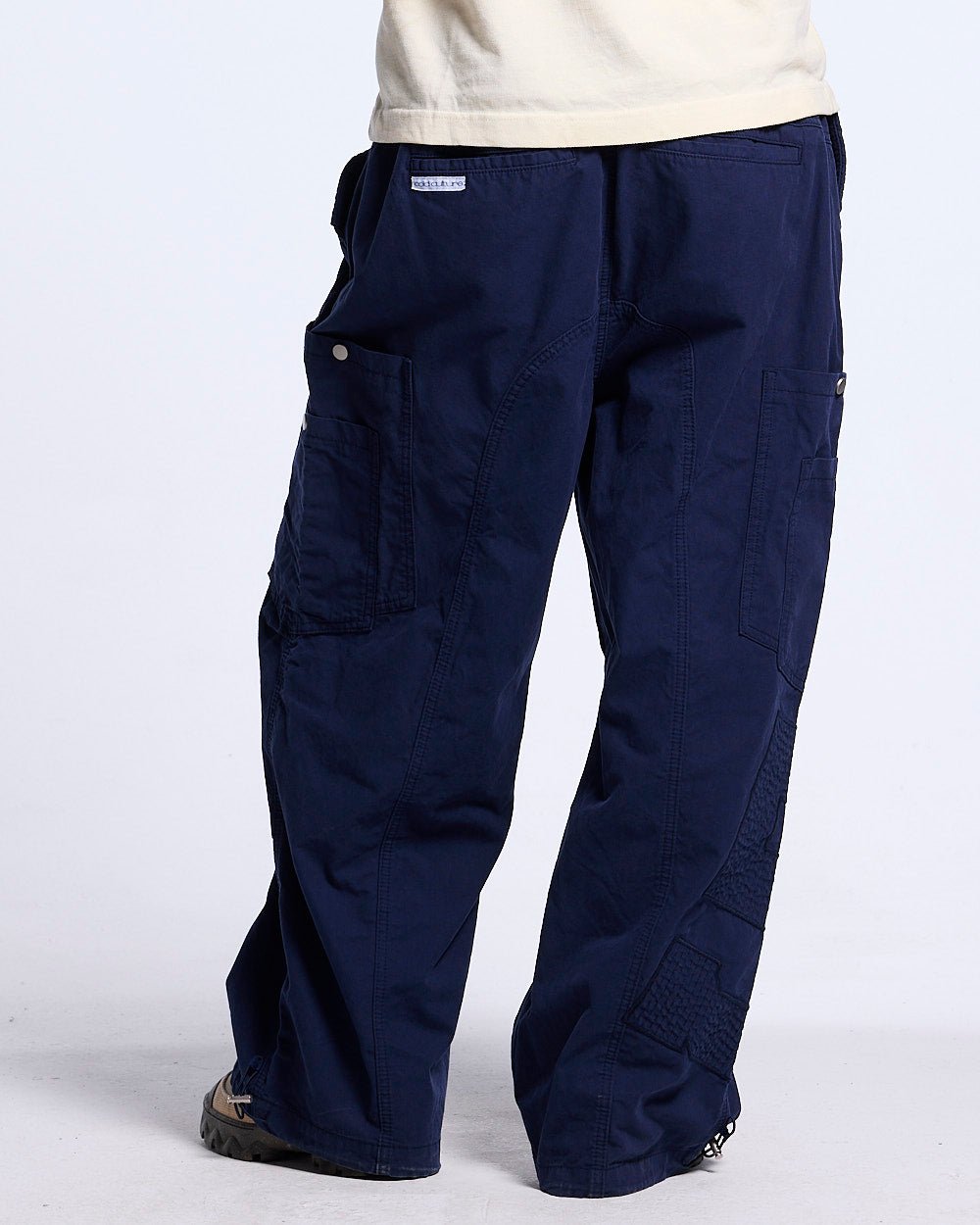 SOLID CARGO PANTS NAVY - Cold Culture