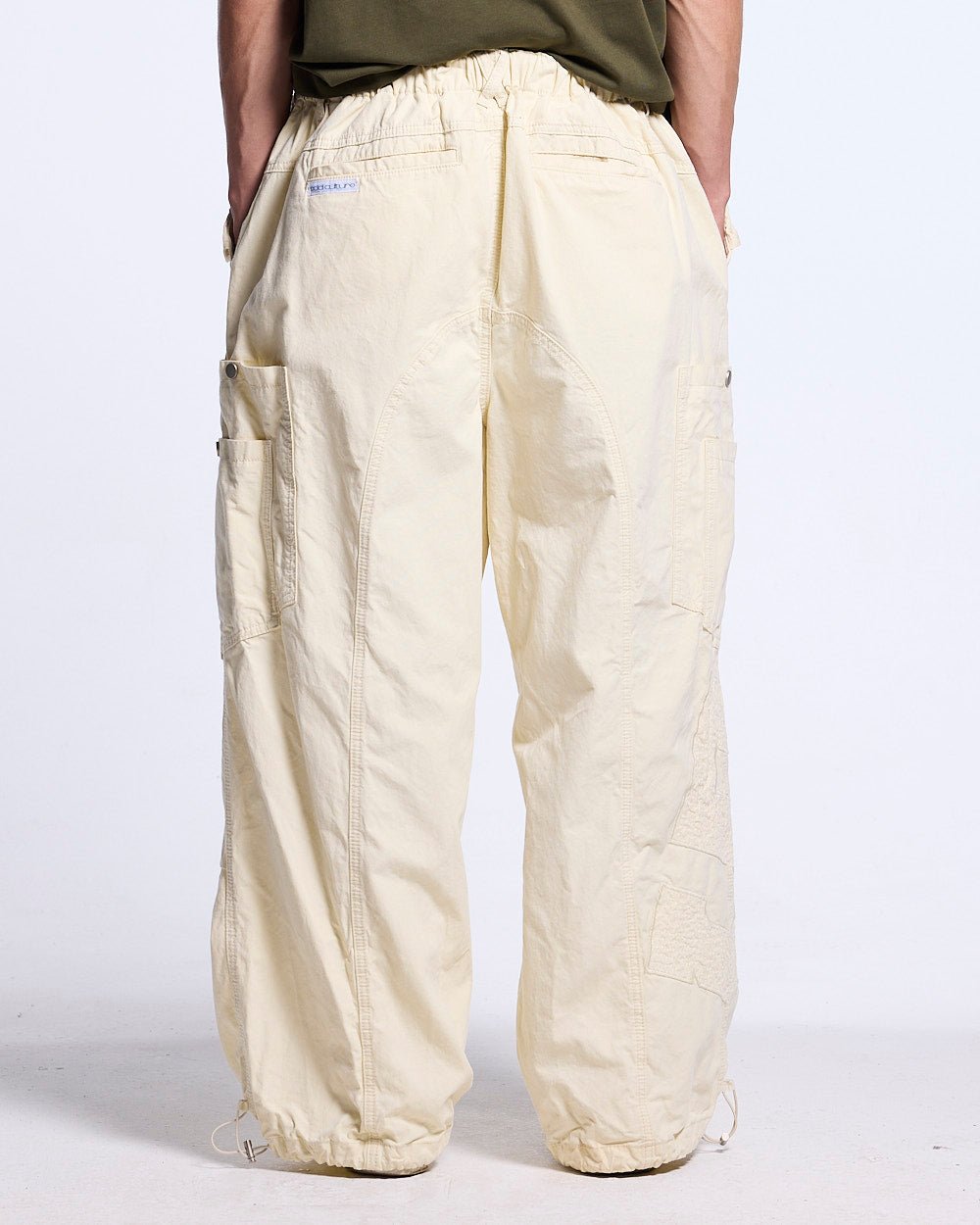 SOLID CARGO PANTS WHITE - Cold Culture