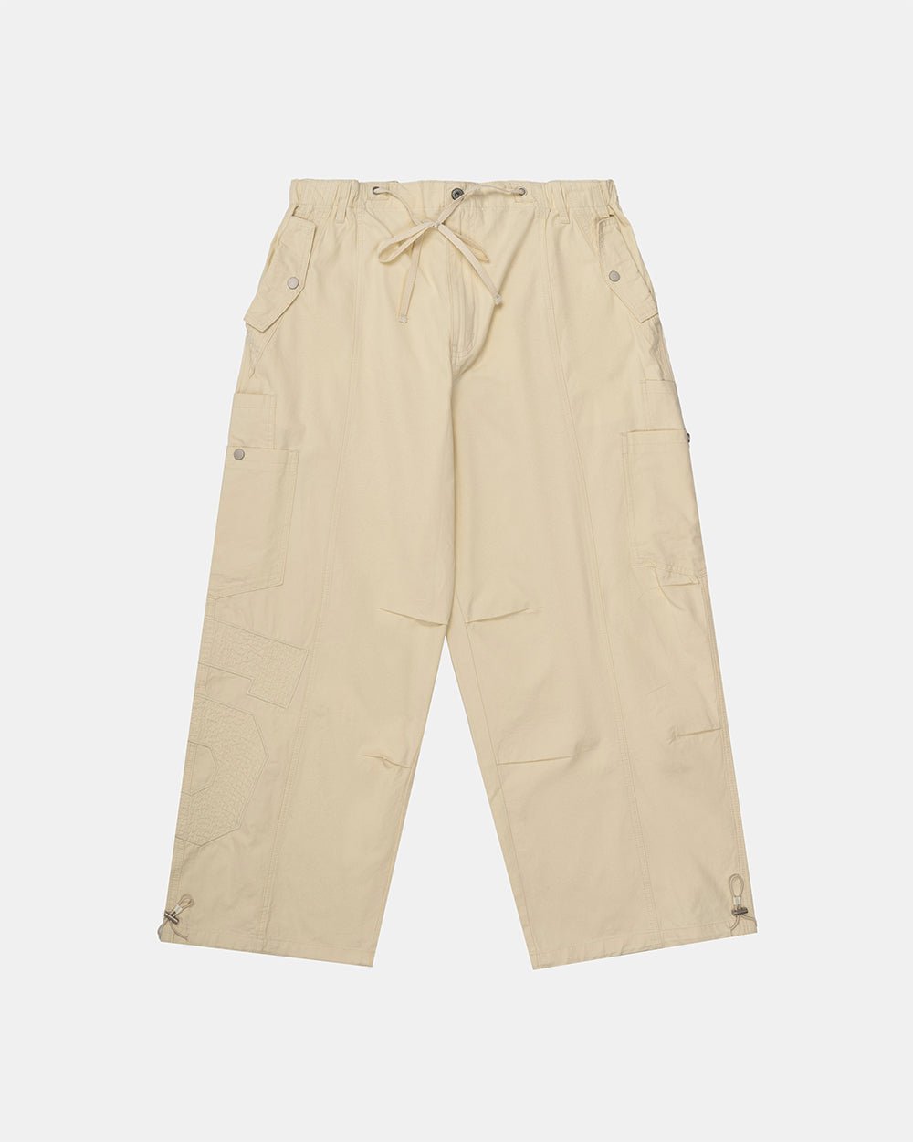 SOLID CARGO PANTS WHITE - Cold Culture