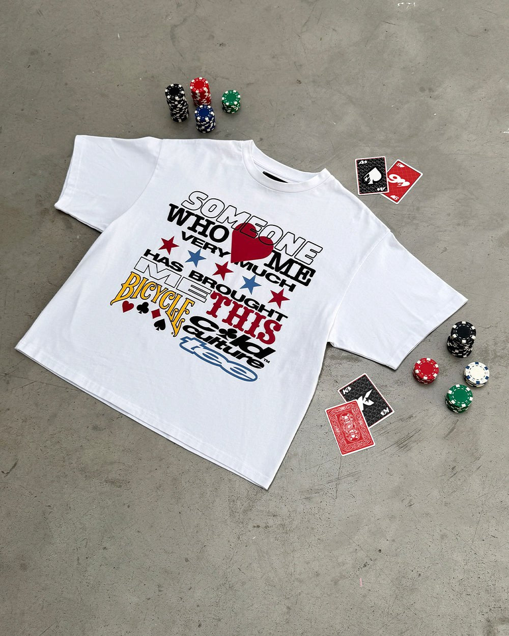 SOUVENIR BICYCLE TEE WHITE - COLD CULTURE