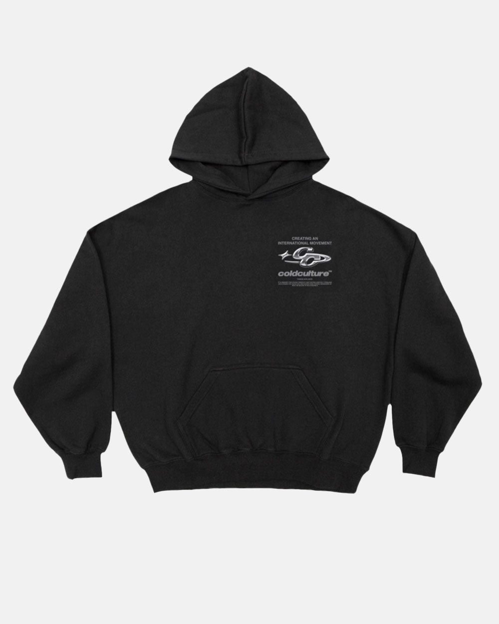 SPARKLY HOODIE BLACK - COLD CULTURE