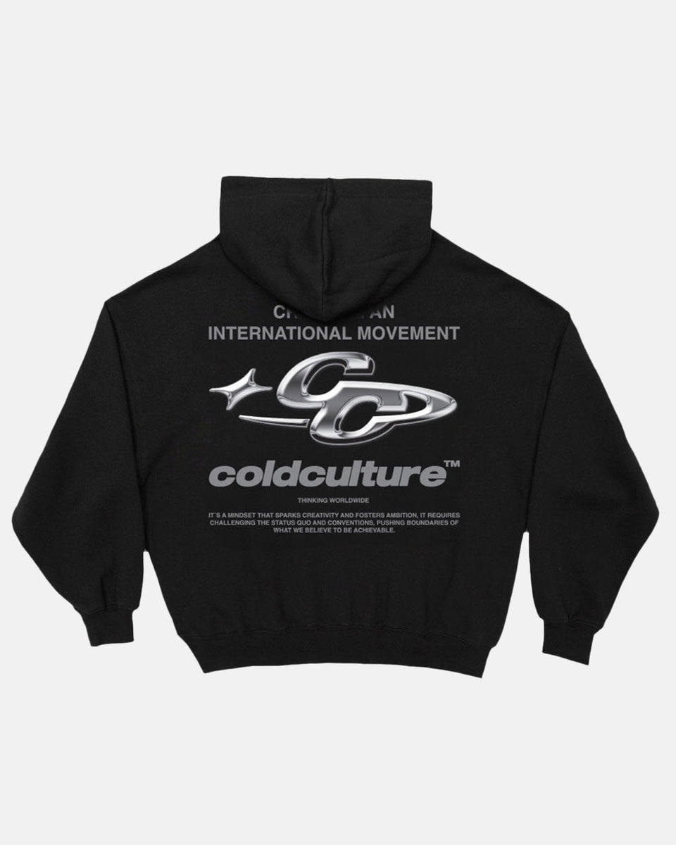 SPARKLY HOODIE BLACK | COLD CULTURE™ | STREETWEAR CLOTHING BRAND