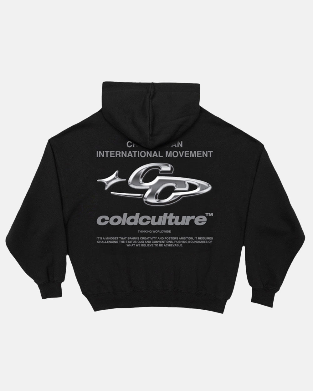 SPARKLY HOODIE BLACK - COLD CULTURE