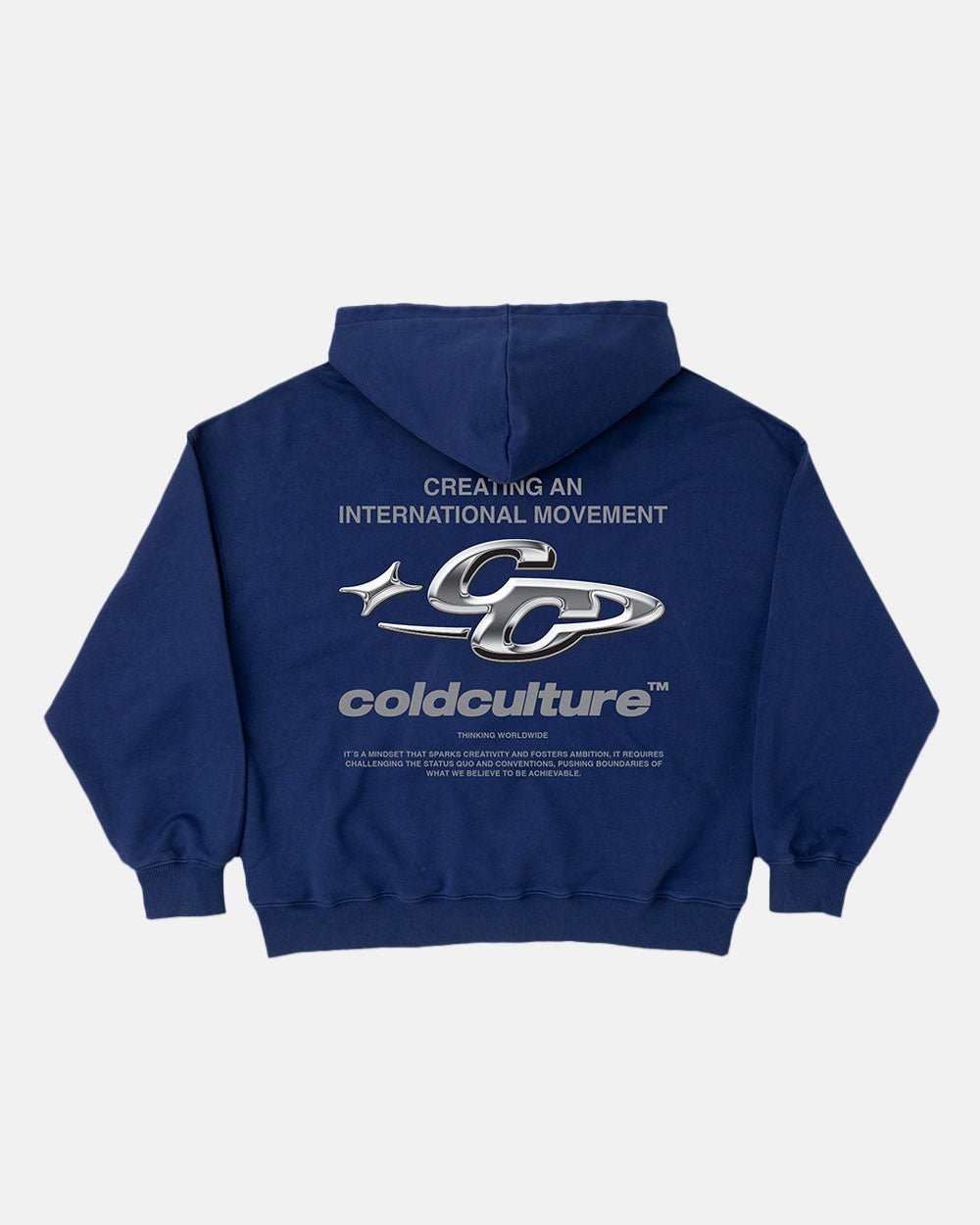 SPARKLY HOODIE COSMIC BLUE - COLD CULTURE