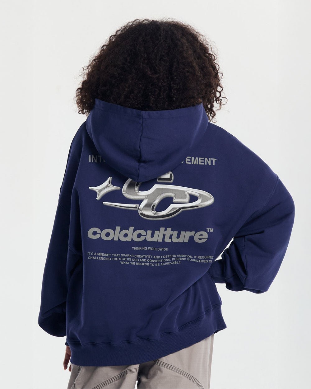 SPARKLY HOODIE COSMIC BLUE - COLD CULTURE