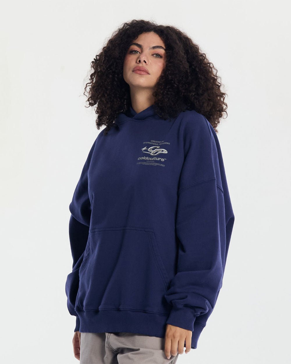 SPARKLY HOODIE COSMIC BLUE - COLD CULTURE