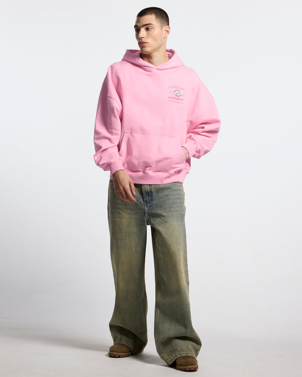 SPARKLY HOODIE PINK - Cold Culture