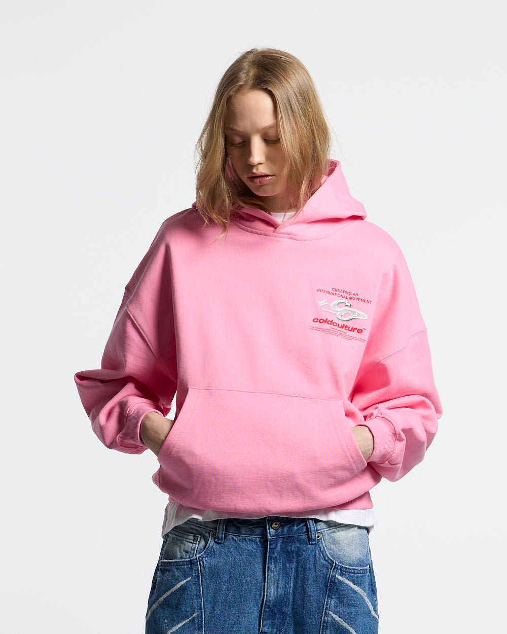 SPARKLY HOODIE PINK - Cold Culture #woman