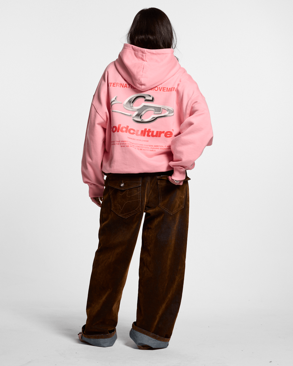 SPARKLY HOODIE PINK - COLD CULTURE