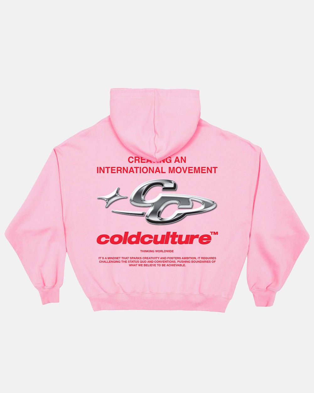 SPARKLY HOODIE PINK - COLD CULTURE