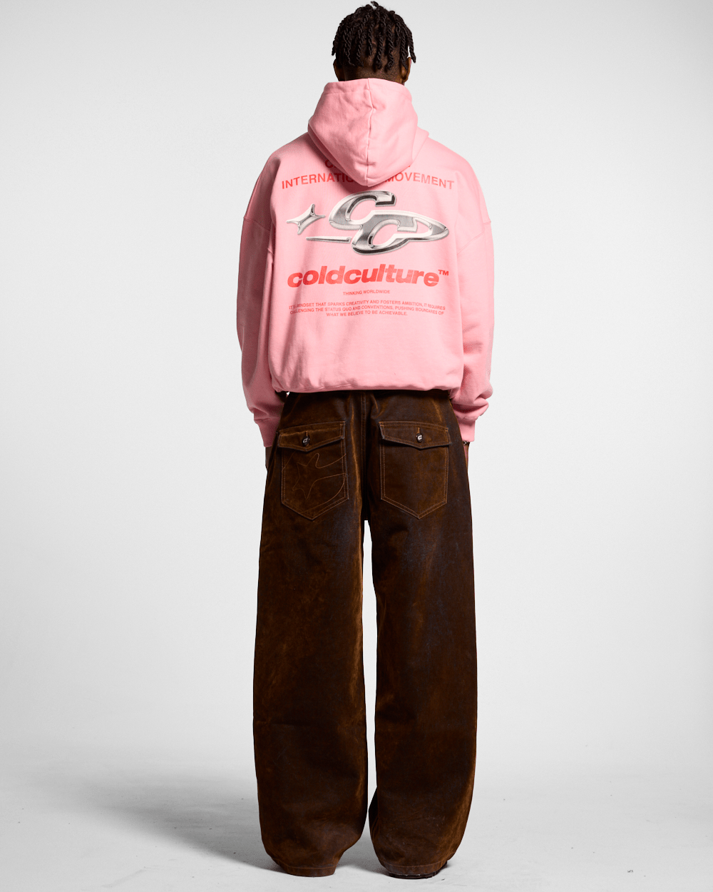 SPARKLY HOODIE PINK - COLD CULTURE