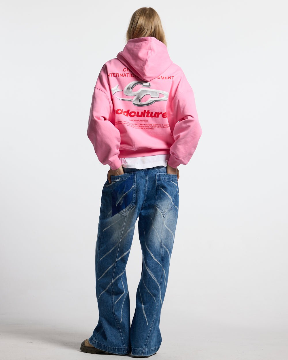 SPARKLY HOODIE PINK - Cold Culture #woman