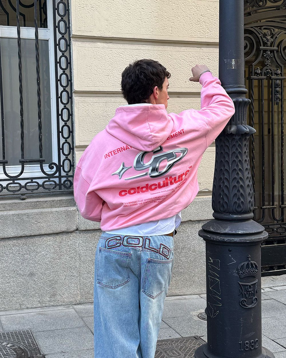 SPARKLY HOODIE PINK - COLD CULTURE