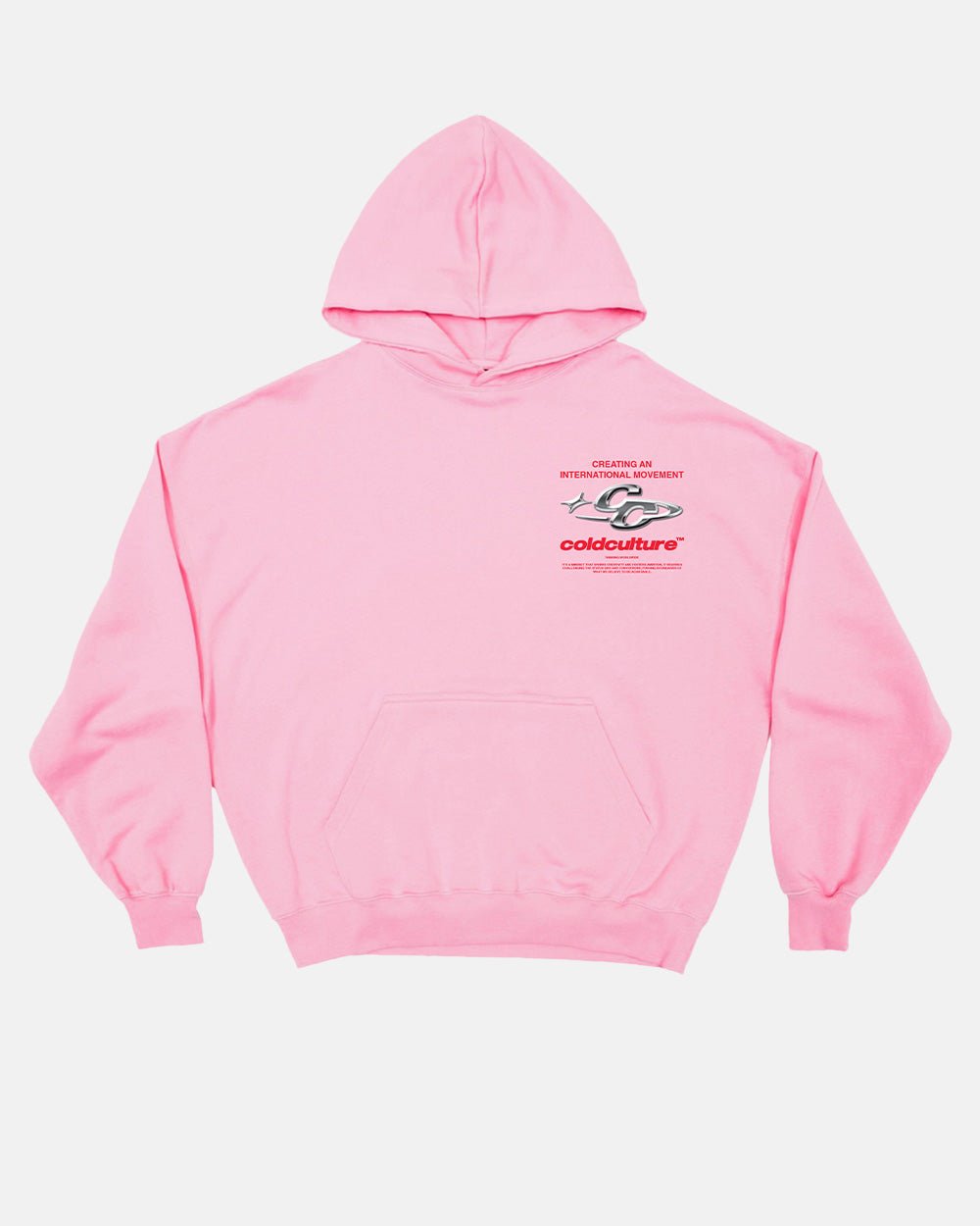 SPARKLY HOODIE PINK - COLD CULTURE