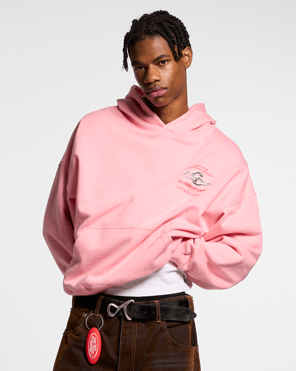 SPARKLY HOODIE PINK - COLD CULTURE